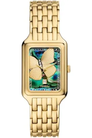Fossil Damen Analog Quarz Uhr mit Edelstahl Armband ES5409