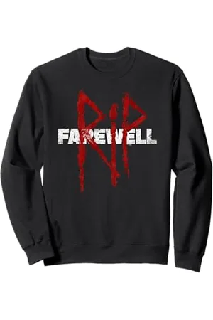 Playstation 3 Days Gone RIP Farewell Distressed Big Chest Logo Sweatshirt