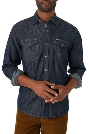 Wrangler Herren Iconic Regular Fit Snap Shirt Hemd mit Button-Down-Kragen, , XX-Large