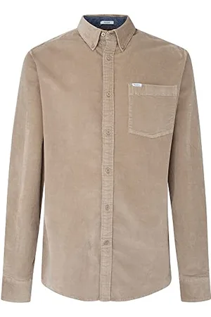 Pepe Jeans Herren Ford Shirt, Brown (Stowe), S