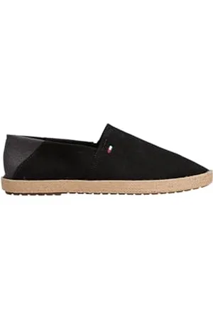 Tommy Hilfiger Herren Espadrilles Core Textile mit Logo, (Black), 41