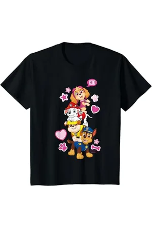 Paw Patrol Kinder - Marshall Chase Rubble Skye Herzen T-Shirt