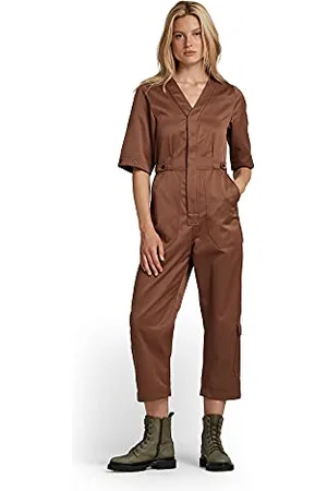 G-Star RAW Damen V-Neck Jumpsuit Short Sleeve