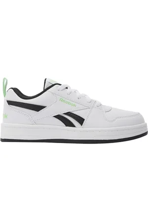 Reebok ROYAL Prime 2.0 Sneaker, FTWRWHITE/Black/SOLARLIME, 32.5 EU