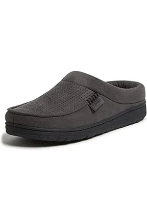 Dearfoams Herren Brendan Indoor/Outdoor Breathable Memory Foam Clog House Shoe with Wide Widths Hausschuh, , 42/43 EU Weit