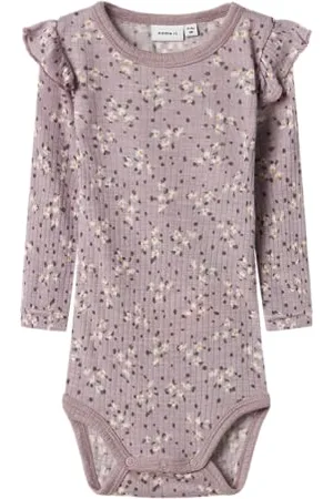 NAME IT Baby-Mädchen Nbfwomi Wool/Modal Ls Body Langarmbody, , 62