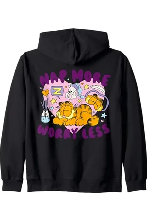Garfield Katze Nap More Worry Less Kapuzenjacke