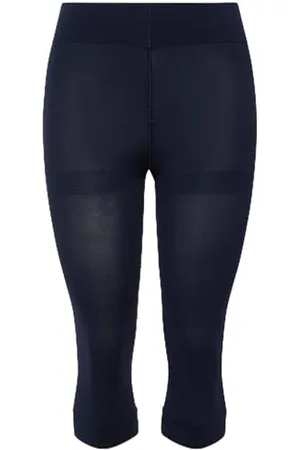 Ulla Popken Damen Strumpf-Capri, Blickdicht, Oberschenkel-Schutz, , 62-64 EU