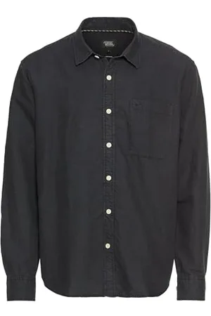 Camel Active Herren Langarm-Leinenhemd mit Soft-Wash-Veredelung Menswear-XL