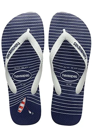 Havaianas – Top Nautical, bequeme, leichte und vielseitige Flip-Flops, Design im Marinestil, breite Riemen, Herren