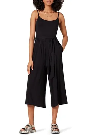 Amazon Damen Kurzer Cami-Overall aus Jersey mit weitem Bein, , XL