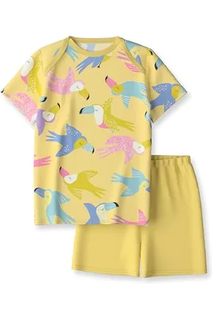 Calida Toddlers Kurz-Pyjama Kinder, aus 100% weicher Bio Baumwolle, natürliche Temperaturregulierung, pflegeleicht