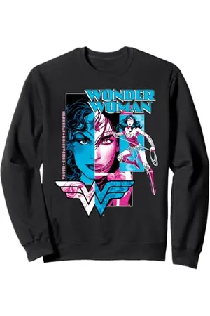 DC Comics Originals DC Wonder Woman: Wahrheit, Stärke, Mitgefühl, Held, Macht, Vintage-Stil Sweatshirt