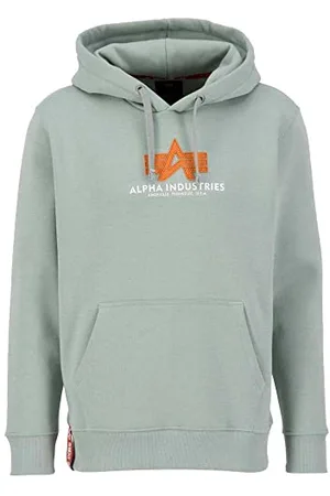 Alpha Industries Basic Hoody Rubber Kapuzensweat für Herren