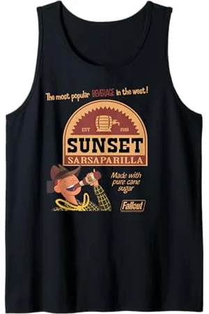 Fallout Video Game Sunset Sarsaparilla Vintage Ad Tank Top