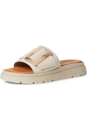 Tamaris Pantolette Damen Keilabsatz beige,EU 37