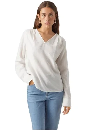 VERO MODA VMLENA LS Pleat TOP WVN NOOS