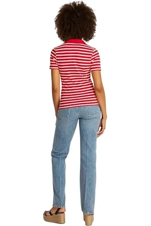 Tommy Hilfiger Damen 1985 Slim Pique SS WW0WW43225 S/S Polo, , 3XL