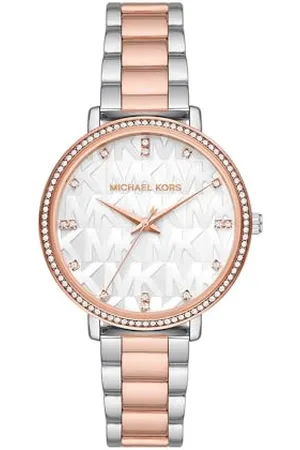 Michael Kors Damen Analog Quarz Uhr mit Edelstahl Armband MK4920