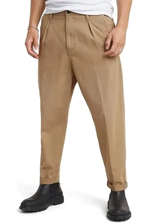 G-Star Herren Pleated Chino Relaxed Tapered, (Safari D24543-C962-B444), 32W / 30L