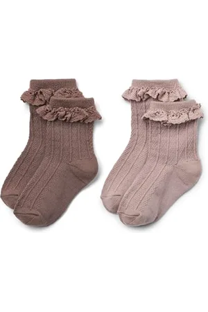 WHEAT Mädchen 2 pk Wolle Lace Socken Nora