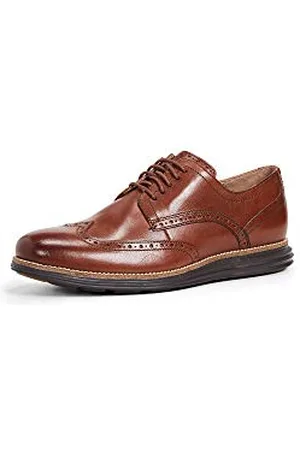 Cole Haan COZ7W|# Herren Original Grand Wingtip Oxfords Schnürhalbschuhe, Braun (Woodbury/Ivory Woodbury/Ivory), 44 EU