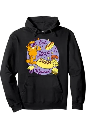 Garfield Eat Sleep Repeat Katze Pullover Hoodie