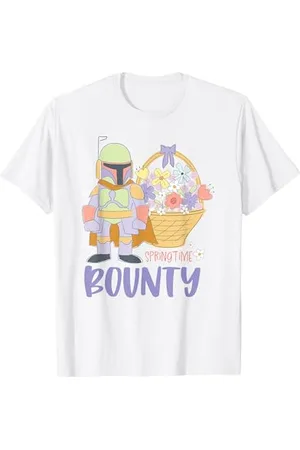 STAR WARS Spring Time Cute Bounty Boba Pastel Colors Logo T-Shirt