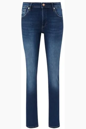 QS by s.Oliver Damen 2138511 Jeans Hose, Catie Slim Fit, Blue , 32W / 30L