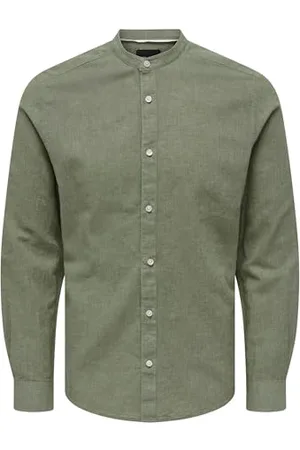 Only & Sons Herren Freizeit Hemd ONSCAIDEN SOLID - Slim Fit XS S M L XL XXL, Größe:XL, Farbe: 22019173