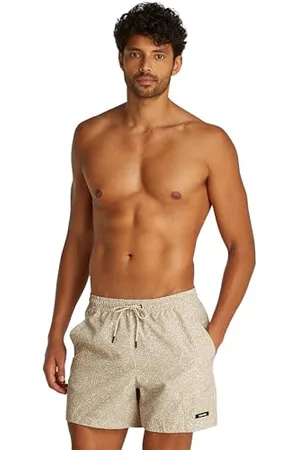 Calvin Klein Herren Badehose Medium Drawstring-Print mit Logo, , L
