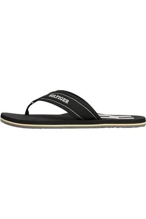 Tommy Hilfiger Herren Hilfiger H Padded Beach Sandal Fm0fm05536 Zehentrenner, Black (Black), 45 EU