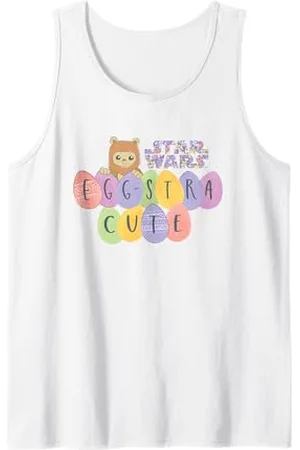 STAR WARS Easter Ewok Egg-Stra Cute Pastel Color Big Logo Tank Top