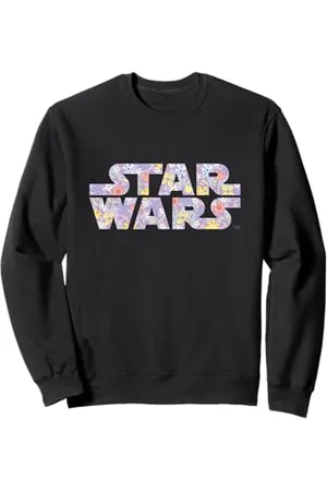 STAR WARS Iconic Spring Flowers Pastel Colors Big Chest Logo Sweatshirt