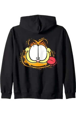 Garfield Charakter Gesicht Katze Kapuzenjacke