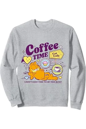 Garfield Coffee Time Katze Sweatshirt