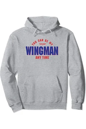 Top Gun You Can Be My Wingman Quote Pullover Hoodie