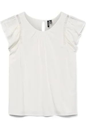 VERO MODA Damen Vmbella Ss Lace Top WVN Ga Noos, , Large