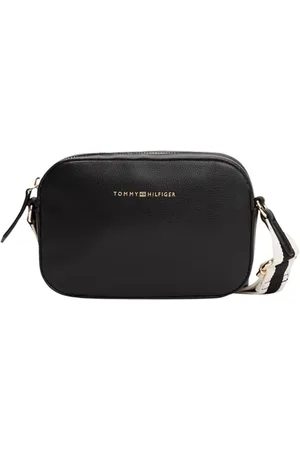 Tommy Hilfiger Damen Crossbody Bag Tasche Logotape Camera Bag Klein, Schwarz (Black), Einheitsgröße