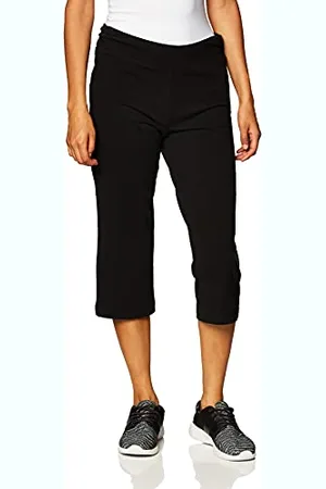Danskin Damen Essential Sleek Fit Crop Pant Yoga-Hose, , M