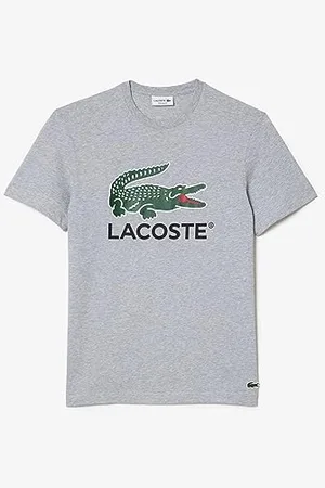 Lacoste Herren Th1285 Langarmshirt Sport, Chinesisches Silber, M
