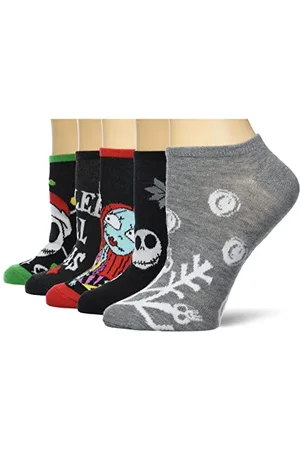 Disney Damen Nightmare Before Christmas 5 Pack No Show Lässige Socken, , 42-44.5 EU