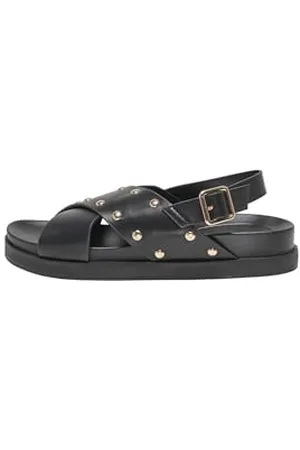 ONLY Damen Onlminnie-15 Pu Studs Sandal, Black, 40 EU