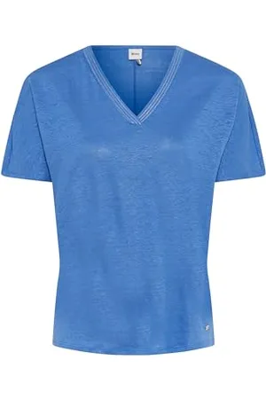 Brax Style Caelen unifarbenes T-Shirt aus Leinen