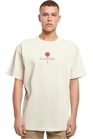 Merchcode Herren T-Shirt Frida Kahlo - Logo Rose Heavy Oversize Tee, Oversized Fit, Cotton 100%, L