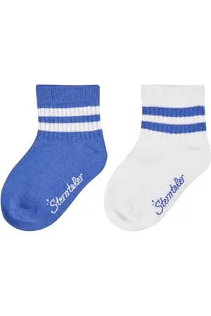 Sterntaler Socken Doppelpack Coolmax Rippe - Baby und Kindersocken kurz - klassische Rippstruktur - Sport Socke - klimaregulierend - optimale Passform - 2er Pack Unisex Strümpfe - , Größe 26
