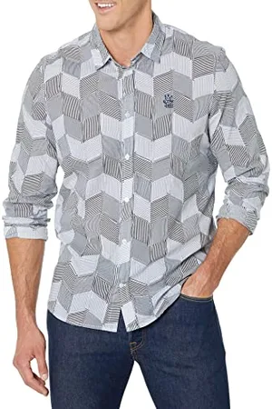 Desigual Mens CAM_Damar Shirt, White, S