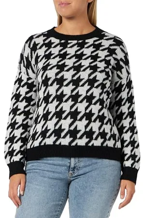 Benetton Damen Maschenweite G/C M/L 106q3m01c Pullover, Nero E Bianco 901, XS