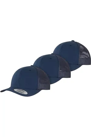 Flexfit Unisex-Erwachsene Einheitsgröße Retro Trucker 3er-Pack Marine, Marine, Marine