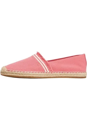 Tommy Hilfiger Damen Fringe Canvas Closed Fw0fw08881 Espadrilles, Pink (Washed Cherry), 37 EU